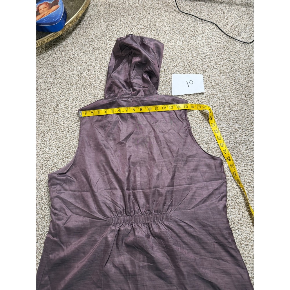 Gear for Sports Womens Plum Purple Hooded Fleece Lined Full Zip Vest XL - Picture 10 of 11
